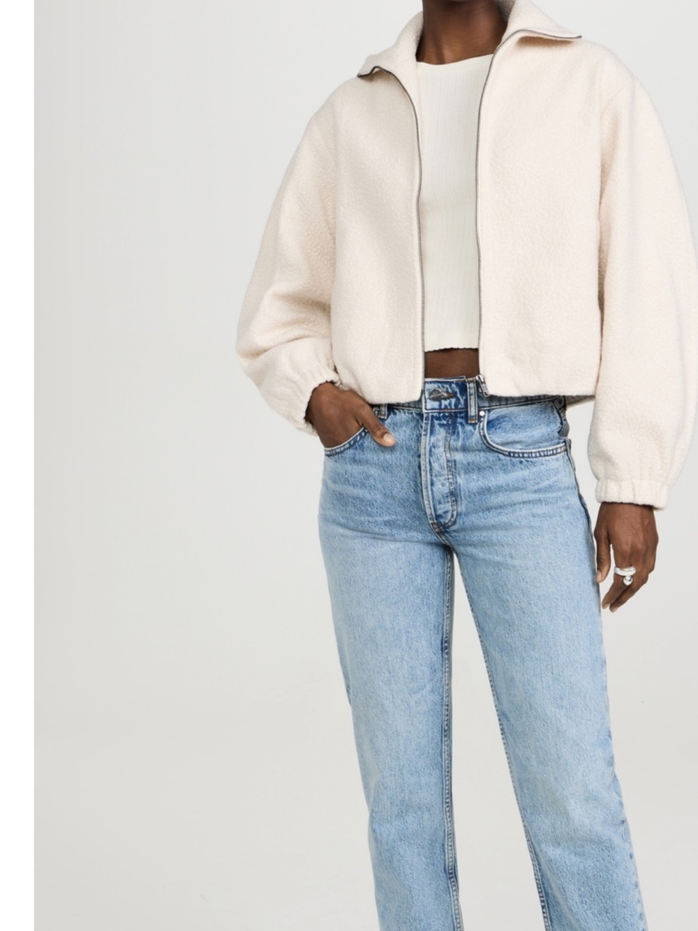 Amanda Uprichard Como Bomber Jacket NWT Size XS Oversized - Picture 4 of 8